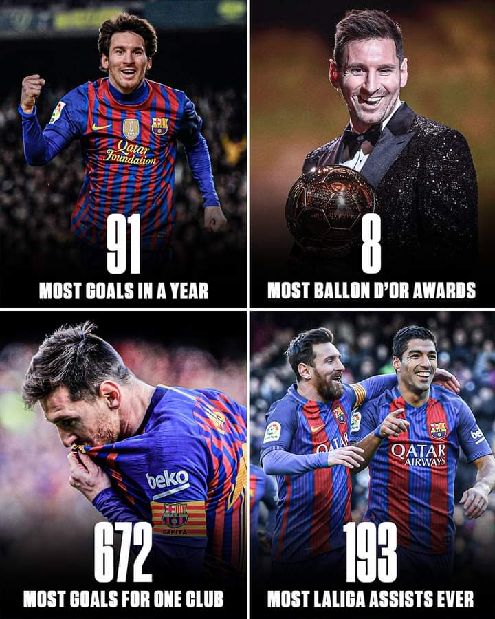 lionel messi unbreakable records